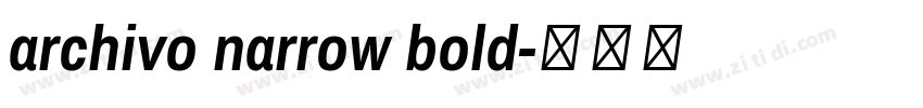 archivo narrow bold字体转换